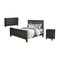 Homeroots Three Piece Black Solid Wood Bedroom Set 569579 - alternate 5