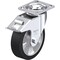 Blickle Swivel Plate Cstr, Solid Rbbr, 6-5/16", Brk, Overall Height: 7.87" LEH-ALEV 160K-14-FI - alternate 1