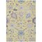 Homeroots 5' X 8' Yellow Lavender And Denim Blue Floral Washable Indoor Outdoor Area Rug 605344 - alternate 4
