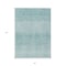 Homeroots 8' X 10' Aqua And Ivory Abstract Washable Indoor Outdoor Area Rug 587395 - alternate 2