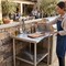 Amgood 30 in. x 30 in. All Stainless Steel Work Table, 35in. Height Commercial Prep Table with AMG WTSS-3030-Z - alternate 3