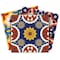 Homeroots 12" X 12" Blue Red Yellow Mosaic Peel And Stick Tiles 555955 - alternate 2
