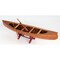 Homeroots 6" Wood Brown Solid Wood Hand Painted Model Boat Tabletop Sculpture 364263 - alternate 3