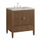 James Martin Vanities Myrrin 30" Single Vanity, Mid-Century Walnut w/ 3 CM Eternal Jasmine Pearl Silestone Top 485-V30-WLT-3EJP - alternate 3