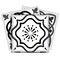 Homeroots 12" X 12" Shades of Grey Mosaic Peel and Stick Removable Tiles 556420 - alternate 1