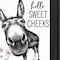 Homeroots Hello Sweet Cheeks Donkey Black Framed Print Bathroom Wall Art 530068 - alternate 2
