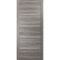 Sartodoors Modern Wood Interior Door with Hardware, Planum 0020 Ginger Ash, Single Panel Frame Trims, Bathroom PLANUM0020ID-GA-4296 - alternate 1