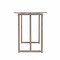Homeroots 48" Clear and Champagne Glass Writing Desk 402037 - alternate 2