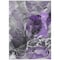 Homeroots 9' X 12' Gray and Purple Abstract Washable Non Skid Indoor Outdoor Area Rug 559476 - alternate 3