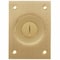 Hubbell Wiring Device-Kellems Box Cover, Floor Box Type, 1 Gang, Brass S2425 - alternate 1