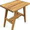 Homeroots 18" X 18" Brown Solid Wood Rectangular Shower Bench 383355 - alternate 2