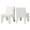 Baxton Studio Helios Boucle Dining Chair Set of 2 - Armless Upholstered Accent Chair, White, Minimalist Design 259-2PC-14192-ZORO - alternate 1