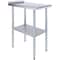 Amgood 30 in. x 18 in. Stainless Steel Work Table, Narrow Filler Table with 1.5 in. Backsplash for AMG WT-3018-BS-Z - alternate 1
