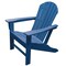 Newtechwood Atlantic Classic Curveback Royal Blue Plastic Outdoor Patio Adirondack Chair P018-898 - alternate 1