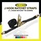 Tie 4 Safe 2'' x 40' Ratchet Tie Downs w/ Wire J Hook WLL: 3,333 lbs. Black RT04C-540-W5-BLK-C-1 - alternate 3