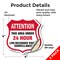 Signmission 24 Hour Surveillance Shield Sign Attenti, 4 inch X 4 inch, Vinyl Decal, 2PK SHI-D-2PACK-4-351 - alternate 4