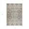 Homeroots 5' X 8' Linen Black And Brown Floral Washable Indoor Outdoor Area Rug 606243 - alternate 3