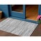 Homeroots 3' X 5' Gray And Ivory Abstract Washable Indoor Outdoor Area Rug 613097 - alternate 1