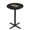 Holland Bar Stool Co 42" Blk Wrinkle Central Florida Pub Table, 36" dia. Top L211B4236CenFla - alternate 1