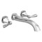 Delta Stryke Wall Mounted Tub Filler, 12.72 in, Lumicoat Chrome T5776-PR-WL - alternate 2