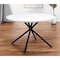Homeroots 47" White And Black Rounded Steel Dining Table 394610 - alternate 3