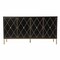 Homeroots Black and Gold Harlequin Sideboard Storage Cabinet 401673 - alternate 1