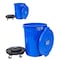 Magnum Tool Blue 32 Gallon Trash Can Set, Trash Can, Quiet Dolly, and Reinforced Lid, 2 Set CMTC-CLD0-32B02 - alternate 1