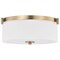 Nuvo Liam, 3 Light Flush Mount, Burnished Brass, White Opal Glass 60/8207 - alternate 3