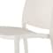 Homeroots Set of Four White Heavy Duty Plastic Outdoor Stacking Dining Chairs, 4PK 565214 - alternate 2