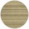 Homeroots 8' Artichoke Green And Fern Green Round Striped Washable Indoor Outdoor Area Rug 610578 - alternate 2