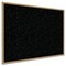 Ghent Recycled Bulletin Board, Oak Wood Frame, 4'H x 8'W, Confetti WTR48-CF - alternate 1