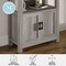 Martha Stewart Hutton Four Tier Shaker Style Bookcase with Storage Cabinet in Gray Washed Wood with Oil Rubbed Bronze Hardware ZG-053-GY-BK-MS - alternate 4