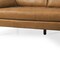 Homeroots Tan Genuine Leather L Shaped Sofa and Chaise Sectional With Toss Pillows 607315 - alternate 3