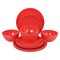 Martha Stewart 12 Piece Melamine Dinnerware Set in Red 130980.12 - alternate 1