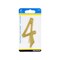 Hillman House Address Number 4, Nail-On, Brass, 4 In. 847046 - alternate 2