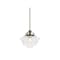Jonathan Y Kurtz 7.25" Adjustable Drop Metal/Glass LED Pendant, Chrome JYL3516B - alternate 1