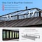 Sunjoy Kingston 16x12 Gazebo, Steel & PC Roof Hardtop Gazebo with Curtain and Netting, Brown Aluminum Posts A10204388200 - alternate 4