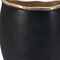 Homeroots 10" Black And Gold Cast Aluminum Oval Table Vase 565459 - alternate 4