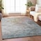 Homeroots 3' X 5' Taupe Brown And Silver Abstract Washable Indoor Outdoor Area Rug 617371 - alternate 3