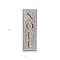 Homeroots 19" X 6" Gray and Brown Christmas Handcrafted Noel Metal Wall Decor 487511 - alternate 3