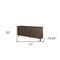 Homeroots 71in Dark Brown Solid Wood Carved Geometric Sideboard Soft Close with Four Doors 611023 - alternate 2