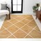 Jonathan Y Cole Minimalist Diamond Trellis Gold/White 8 ft. x 10 ft. Area Rug SEU102E-8 - alternate 1