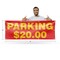 Signmission Parking $20 Dollars, 36 Inch x 96 Inch, Vinyl Banner B-96-30777 - alternate 2