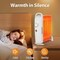 Edendirect Compact 700W Oil-Filled Radiator Heater with Adjustable Thermostat & Safety Protection White ZR-OH-12-WHITE - alternate 2