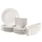 Dinewares 32 PC Rimmed Dinnerware Set for 8 Person, Mugs, Salad and Dinner Plates and Bowls Sets,  QI004500.2 - alternate 1