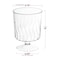 Smarty Had A Party 8 oz. Clear Plastic Pedestal Wine Glasses (240 Glasses), 240PK 6956-CASE - alternate 3