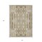 Homeroots 5' X 8' Beige Ivory And Tan Moroccan Washable Indoor Outdoor Area Rug 577176 - alternate 2