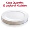 Smarty Had A Party 9 Solid White Economy Round Disposable Plastic Buffet Plates 120 Plates, 120PK 119WH-CASE - alternate 3