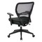 Space Seating 55 Series AirGrid Back Managers Chair, Dillon Black 5500-R107 - alternate 3