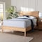 Bali & Pari Kalimantan Natural Rattan Bed - Coastal Boho Style Bed Frame with Woven Detailing, Queen 266-14506-ZORO - alternate 3